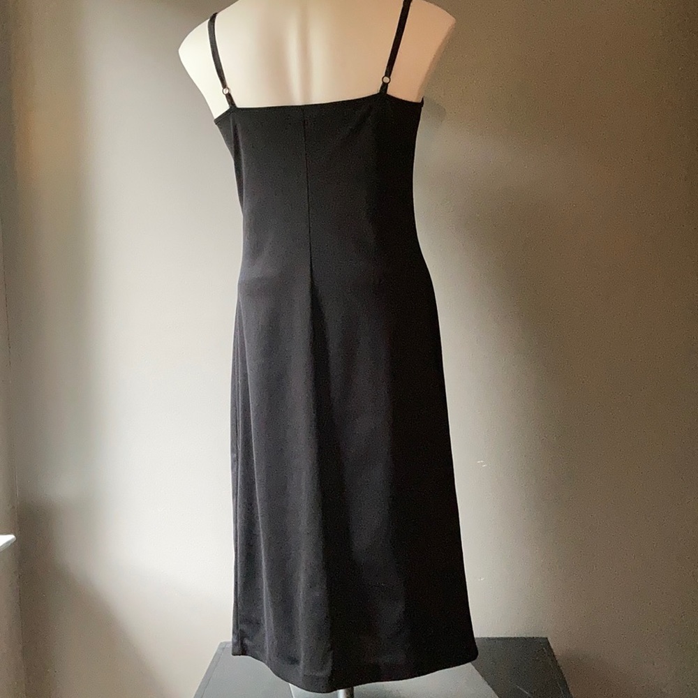 Vivienne Tam Black Slip Dress with Adjustable Straps